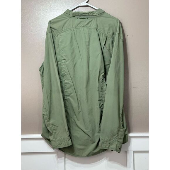 NWOT Exofficio BugsAway Army Green Long-Sleeve Button Up UPF 50 Shirt Men's 2XL - Picture 11 of 11